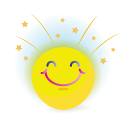 An illustration of a happy face